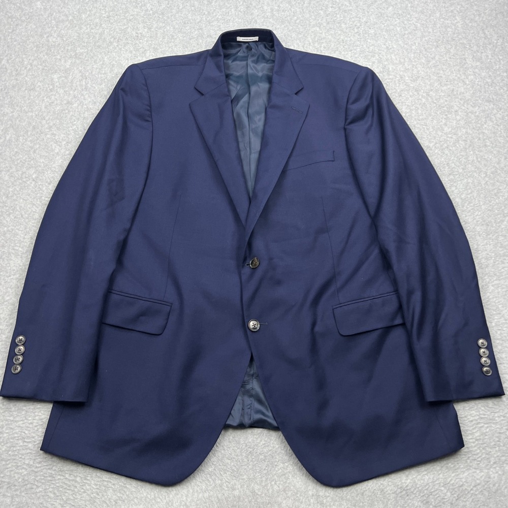 Peter Millar Blazer Mens 46T Blue 100% Wool Two Button Sport Coat Canada Preppy‎